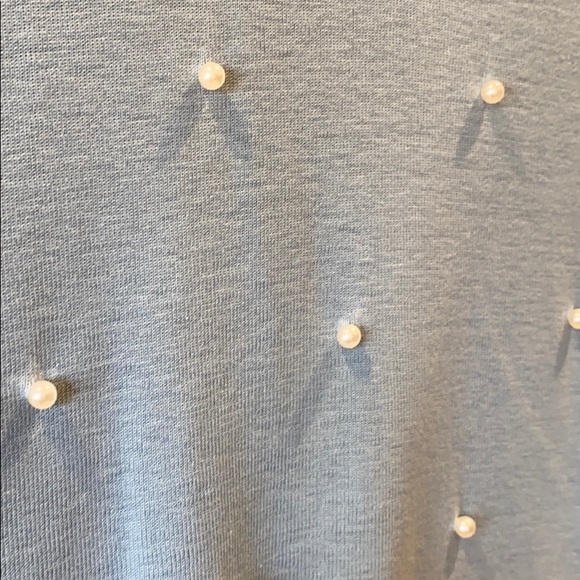 Vintage Pearl-Beaded V-Neck T-Shirt - Picture 2 of 6